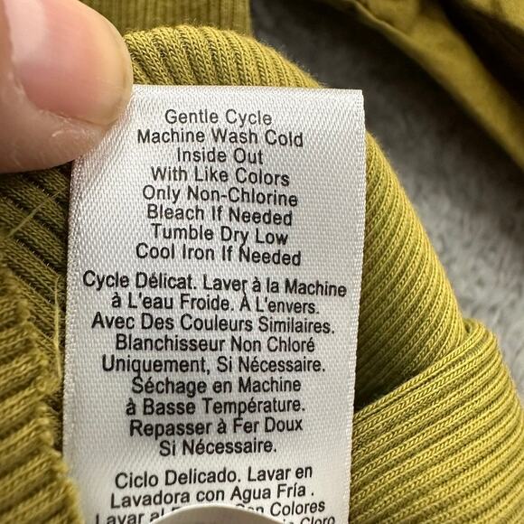 Nation Ltd XS Fitted Green Balloon Short Sleeve Stretchy Casual Organic Cotton - Picture 8 of 12